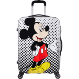 American Tourister Disney Legends Medium Check-in Mickey Mouse Polka Dot